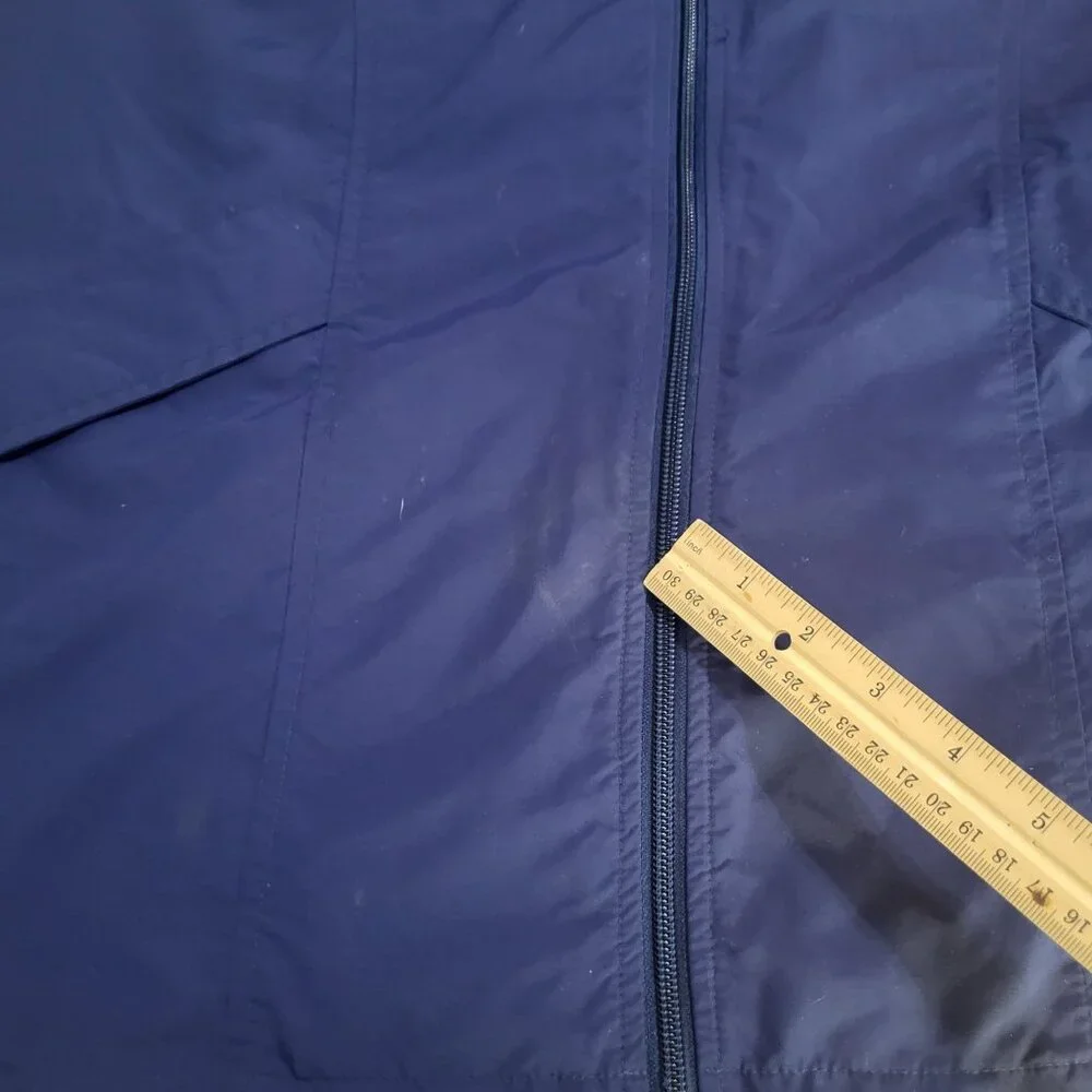 L.L. Bean Women's 2XL Lightweight Windbreaker Navy Blue Nylon Jacket Vintage VTG - Picture 10 of 11